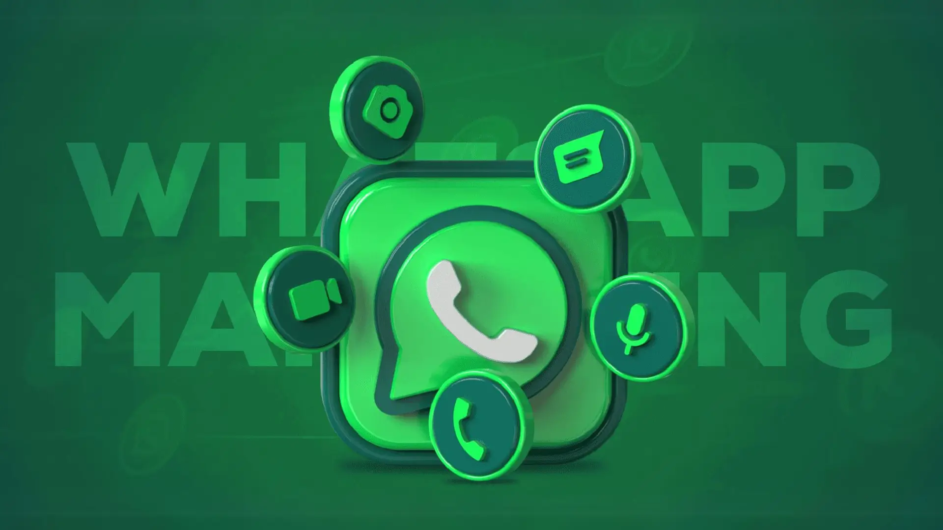 WhatsApp Marketing โ 3D illustration